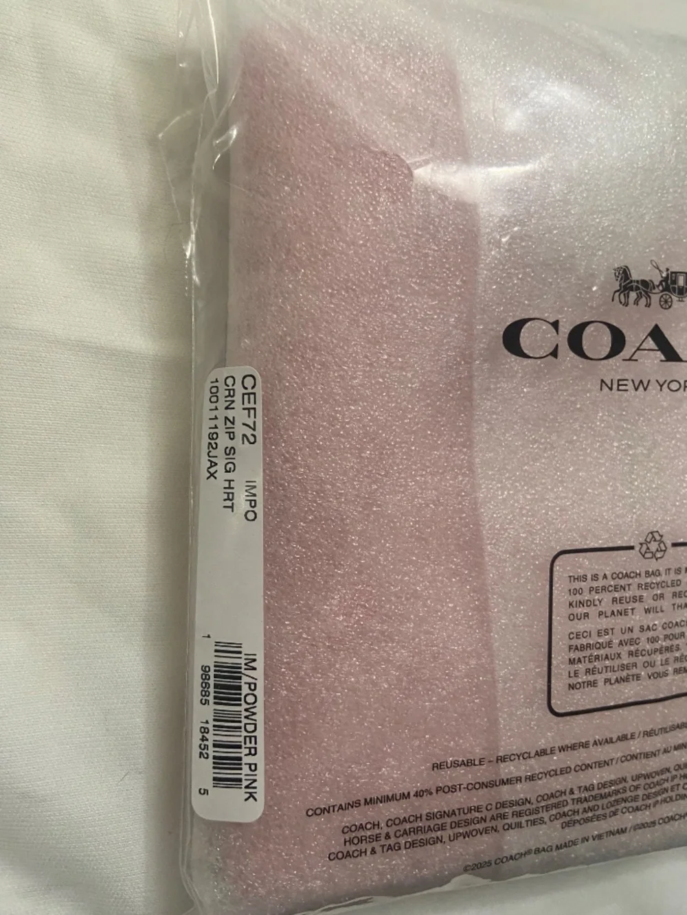 Coach recycled leather